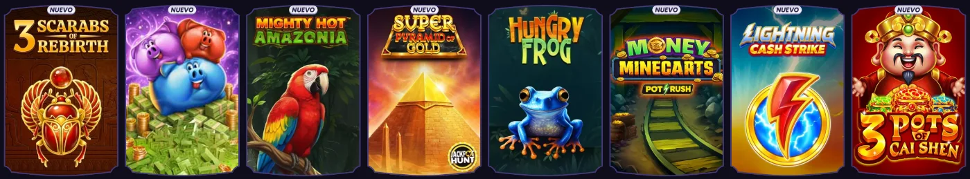 FunBet Casino selección de nuevos juegos de slots con premios, símbolos y jackpots
